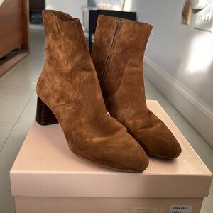Loeffler Randall Suede Cacao Brown Gema boots